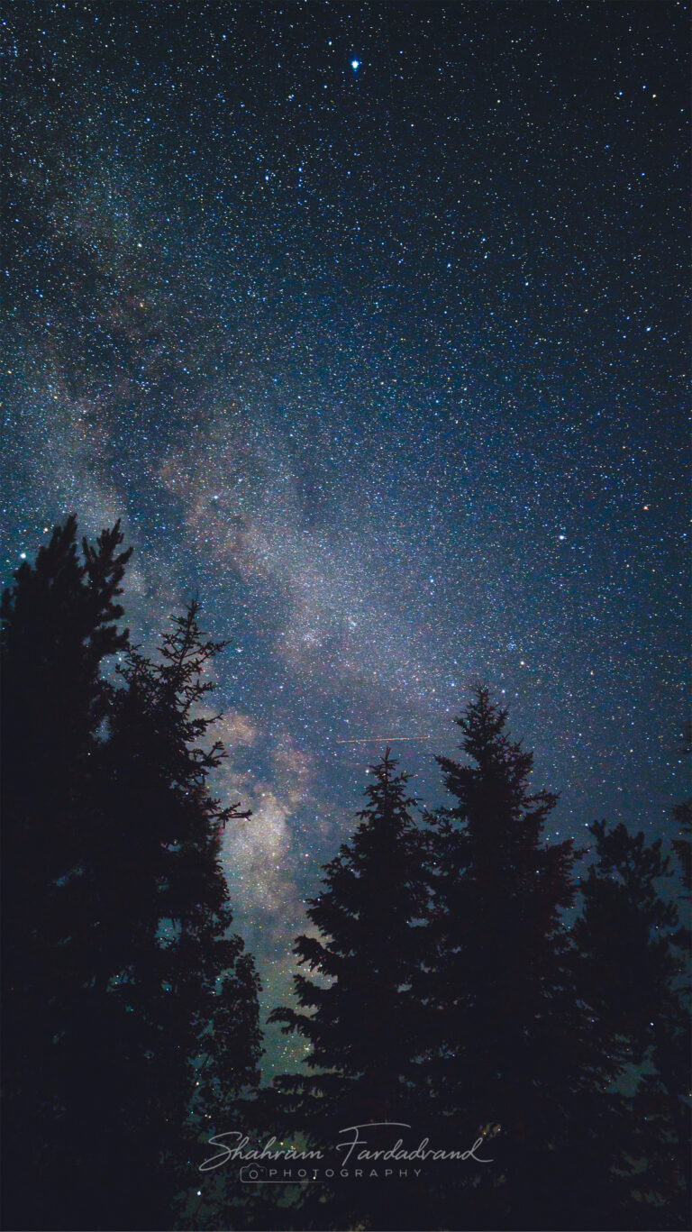 Milky Way Galaxy Lac Le Jeune Lake, BC, CANADA